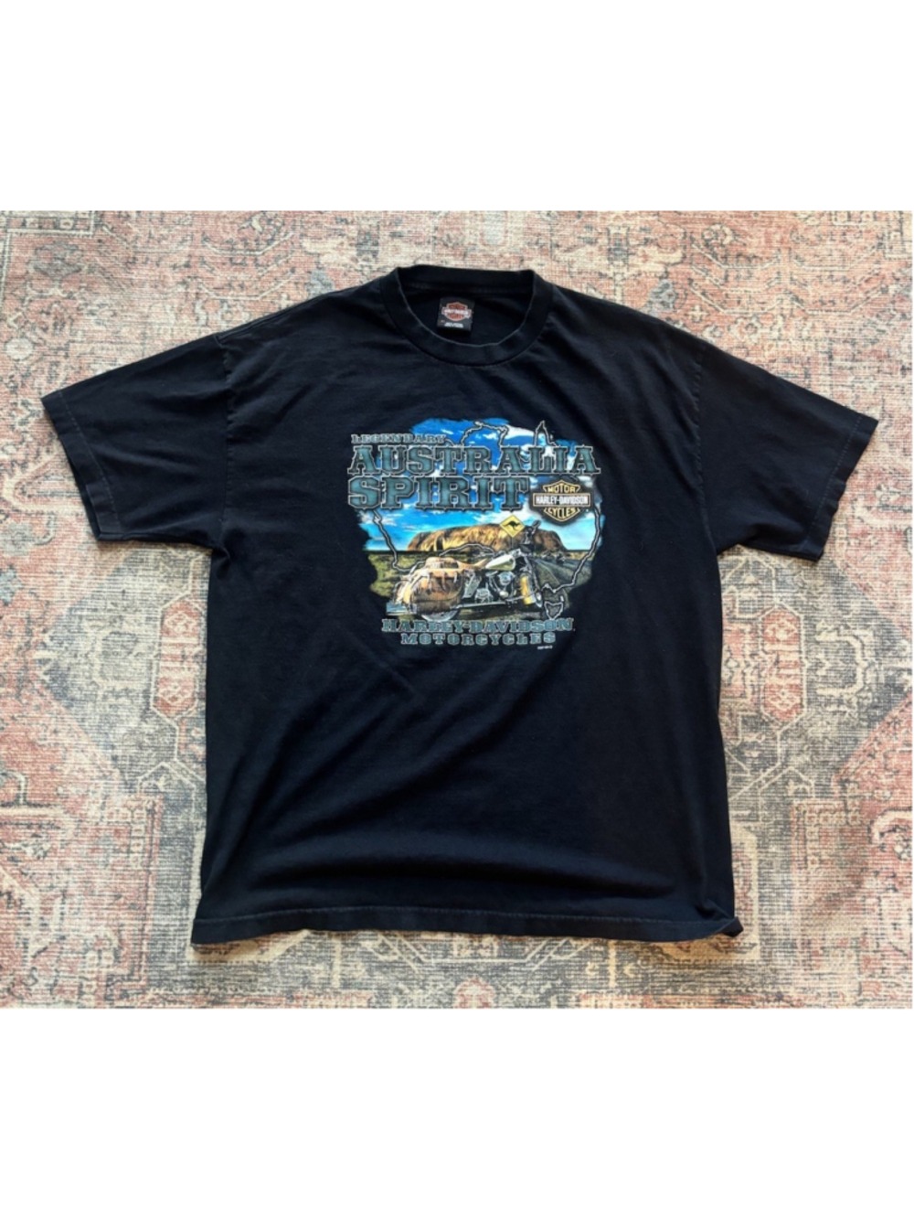 Harley Davidson Spirit Heaven Melbourne Australia Bravado T Shirt Men's XL Black